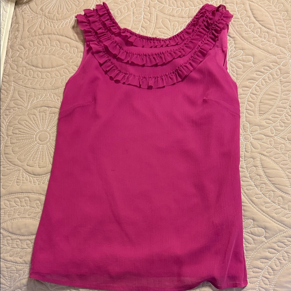 Banana Republic Fuchsia Sleeveless Blouse